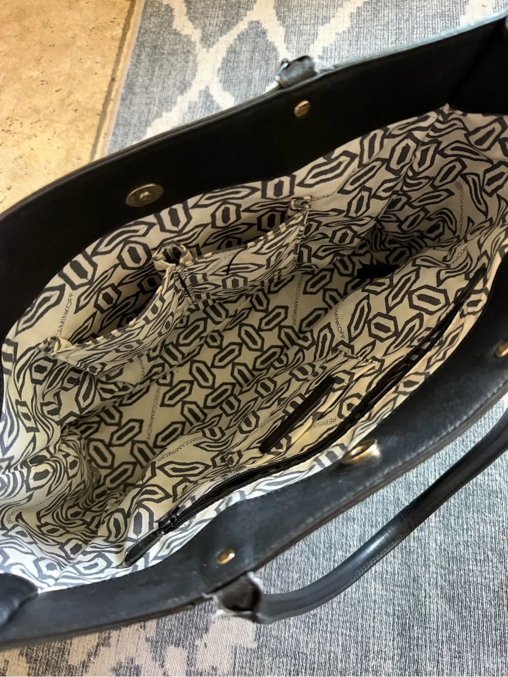 Rebecca Minkoff leather tote/laptop bag
